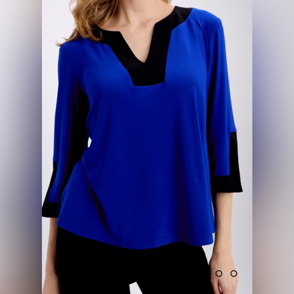 Joseph Ribkoff blouse 234083 Lipstick red NWT - Picture 3 of 4